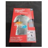 Milwaukee Workskin Short Sleeve Shirt, L Gray