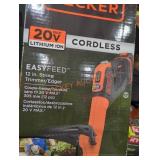 Black and Decker 20v 12" String Trimmer/Edger