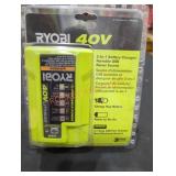 Ryobi 40V 2-in-1 Battery Charger/Portable USB