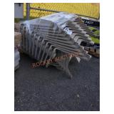 New Columbia PickUp 10 Plastic Adirondack Benches