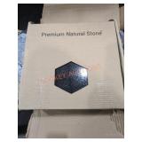Black Galaxy 12 in. x 12 in. Polished Granite