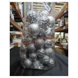 Christmas Decor Silver Ornaments
