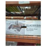 Glacier Bay 25" Single Bowl Top Mount Sink