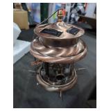Solar lighted bird feeder