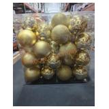 Gold Shatter Resistant Ornaments