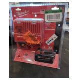 Milwaukee M18 5 ah battery and charger