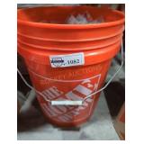 Bucket Lot of Assorted Staples/Screws/Washers
