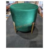 Green Velvet Ottoman