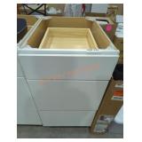 White cabinet with drawer