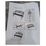 Iron Bench, Gold/Black