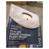 Hampton Bay 11" LED Flush Mount