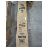 Peak Aluminum Railing End Post, Black