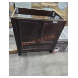 Dark Brown Vanity, No Top 30" x 18.5" x 32"