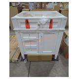 White Vanity, Top Not Included 28" x 22-1/8" x 33"