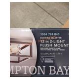 Hampton Bay 12" 2 Light Flush Mount