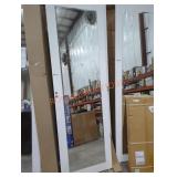 Sliding Mirror Closet Doors, White 77.5" x 24.5"