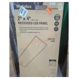 Metalux 2ft x 4ft Recessed LED Panel (Has Damage)