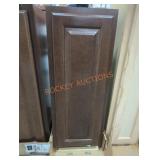 Dark Wood Wall Cabinet 30"H x 12"L x 13"W