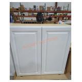 White Wall Cabinet 36"H x 36"L x 13"W