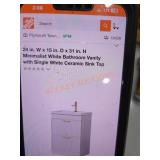 24" x 15" x 31" Vanity