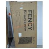 Fency Privacy Screen 72" x 47" Black