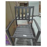 Style Well Outdoor Metal Chair Dark Brown