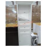 Small White Cabinet 66"H x 19.5"L x 8.5W