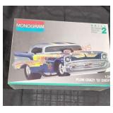 Monogram plum crazy 57 Chevy car 1:24 model still