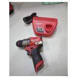 Milwaukee M12 1/2" hammer drill and charger