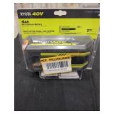 RYOBI 40v 4 Ah Battery Retail Price:$149.00