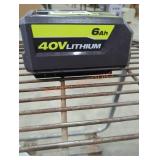 Ryobi 40v 6 ah battery