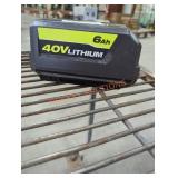 Ryobi 40v 6 ah battery