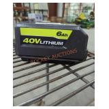 Ryobi 40v 6 ah battery