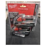 Milwaukee M18 Red Lithium CP 3.0 2 Pack Batteries