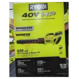 Ryobi 40V Brushless Blower Kit