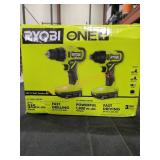 Ryobi 18v 2-TOOL Combo Kit (1/2" Drill Driver &