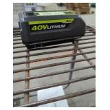 Ryobi 40v 4 ah battery