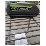 Ryobi 40v 4 ah battery