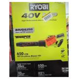 Ryobi 40v HP Brushless Blower Kit