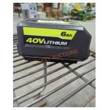 Ryobi 40v 6 ah battery