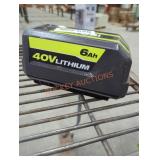 Ryobi 40v 6 ah battery