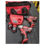 Milwaukee M12 2-TOOL Combo Kit Hammer Drill