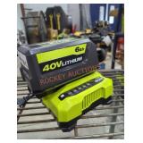 Ryobi 40v 6 ah battery and charger