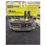RYOBI 18v 4Ah Lithium High Performance Battery