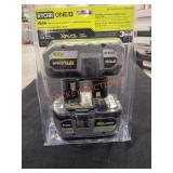 RYOBI 18v High Performance 4Ah 2 pack Batteries
