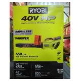 Ryobi 40v Brushless Blower Kit