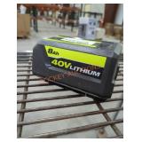 Ryobi 40v 8 ah battery