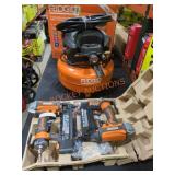 Ridgid 6Gal Air Compressor and 3 Tool Combo Kit