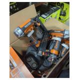 Ridgid 6 gallon air compressor and 3 tool kit