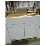 White Base Cabinet w/Drawer and 2 Doors